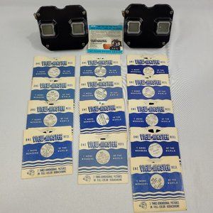 Sawyers Vintage 2 View-Master Bakelite Viewmaster Set and Reels Lot